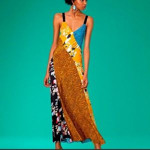 DVF Paneled Maxi Dress